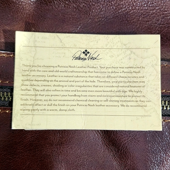 Patricia Nash Cognac Leather Backpack Purse Brown - Picture 11 of 14